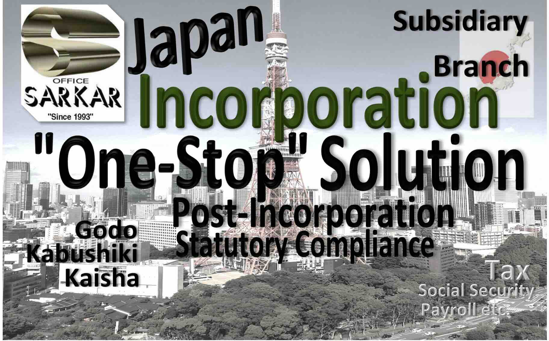 Japan Incorporation and Statutory Compliance.